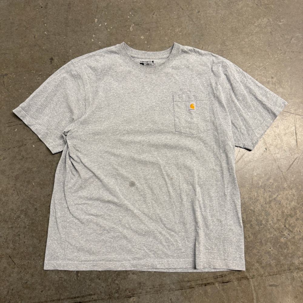 Carhartt Mens Loose Fit‎ Heavyweight Pocket T-Shirt Heather Gray XL K87